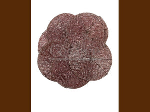 DESSOUS DE VERRE PERLES