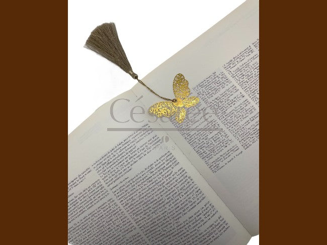 MARQUE-PAGE PAPILLON DORE