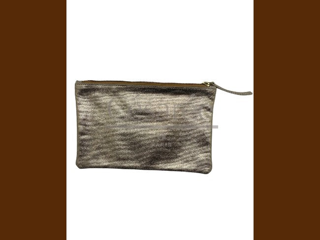 POCHETTE A ZIP DOREE