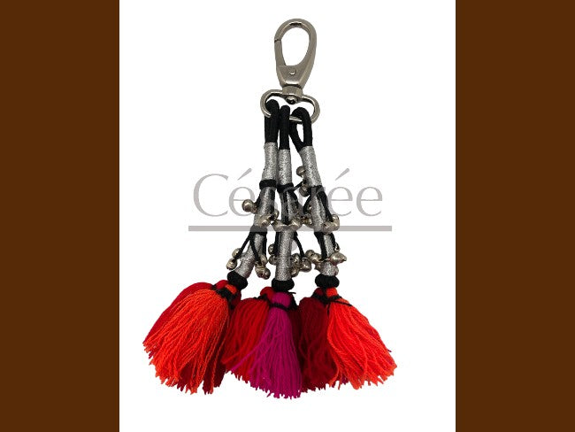 PORTE-CLES 3 POMPONS