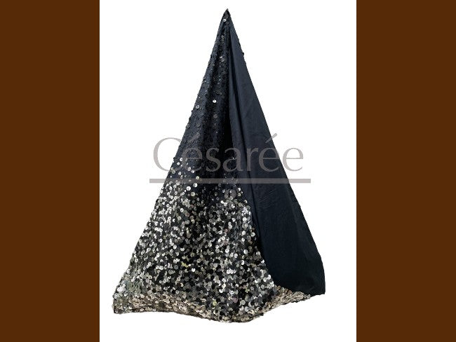 SAC PAILLETE NOIR ET ARGENT