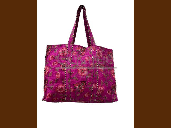 SAC QUILTED COTTON ROSE