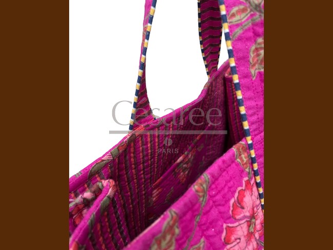 SAC QUILTED COTTON ROSE