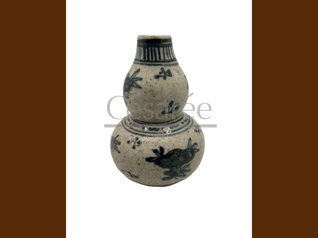VASE COLOQUINTE BLEU-BLANC