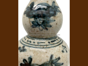 VASE COLOQUINTE BLEU-BLANC