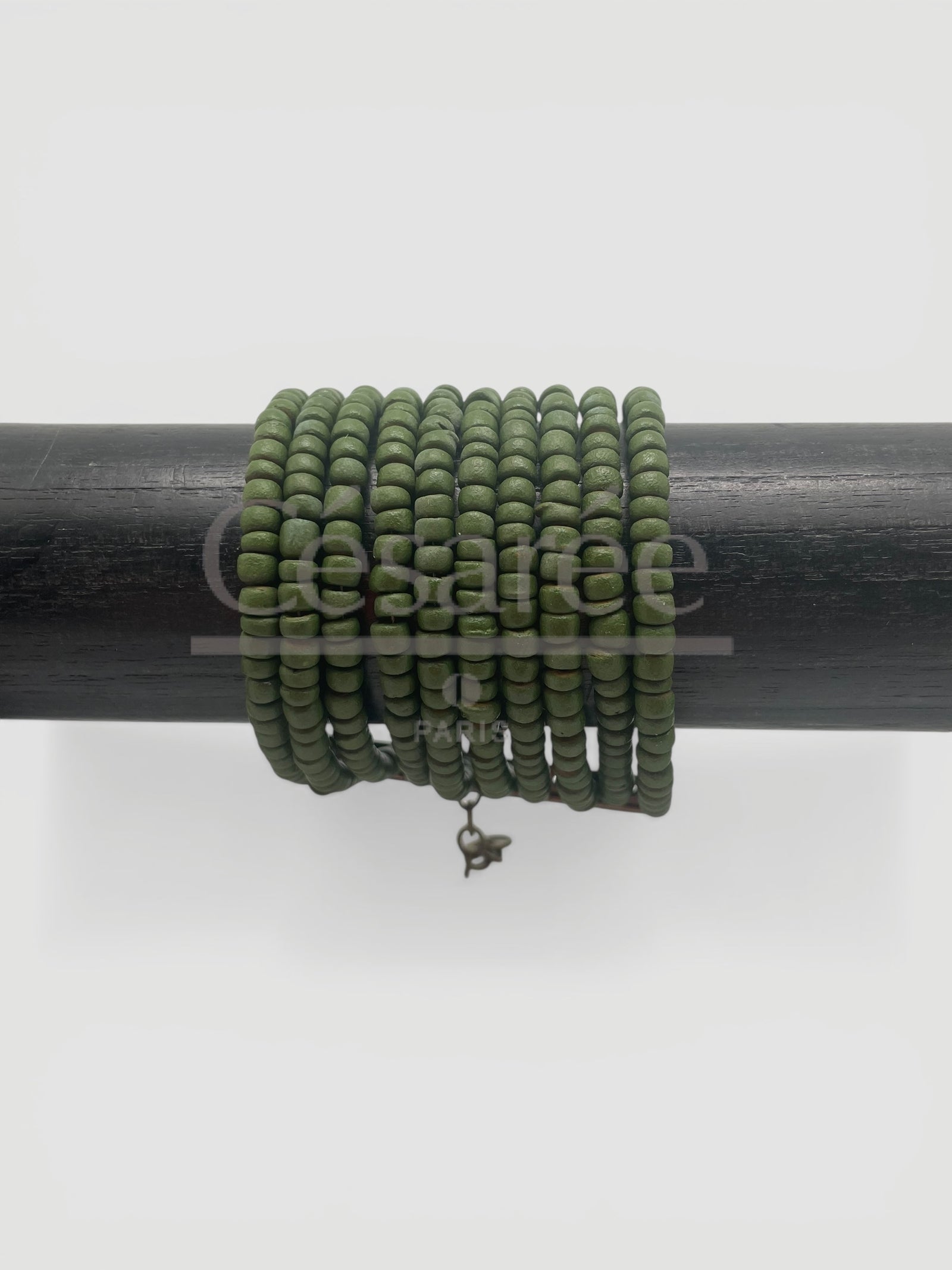 BRACELET MANCHETTE KAKI