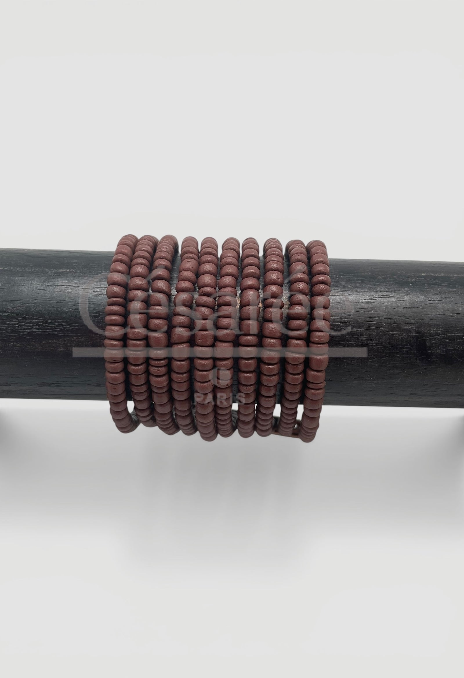 BRACELET MANCHETTE MARRON