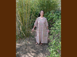 PINK AND GREEN CAFTAN 2