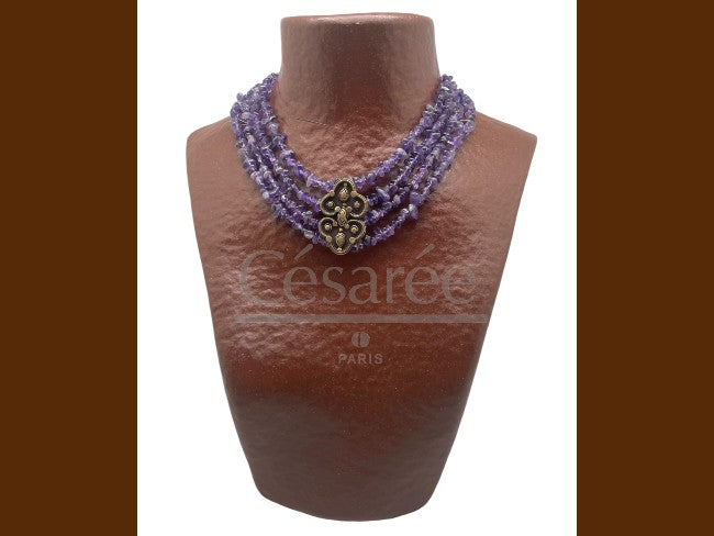 COLLIER APAMEE 4 AMETHYSTE