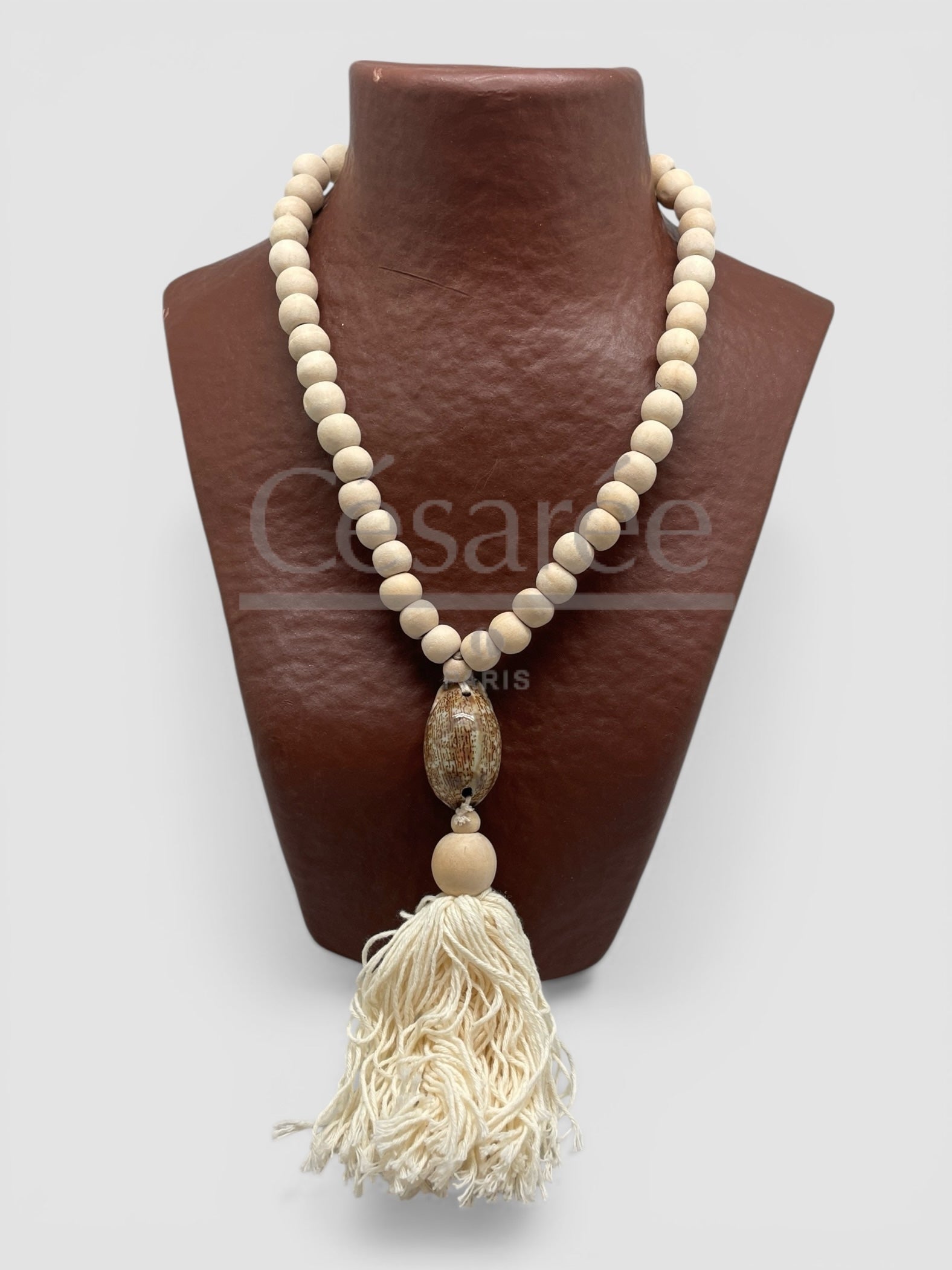 COLLIER COQ SIMPLE BLANC