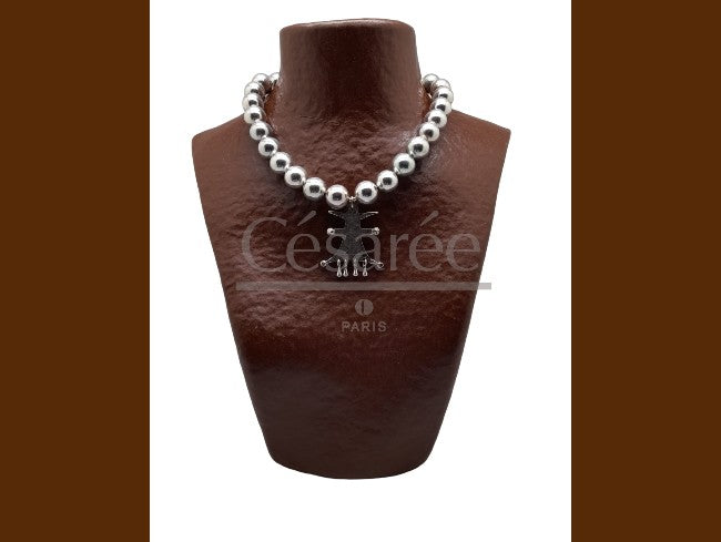 COLLIER FAYOUM 5 ARGENT