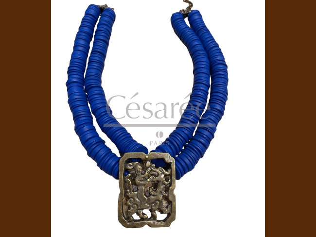 COLLIER LAGOS 6 BLEU