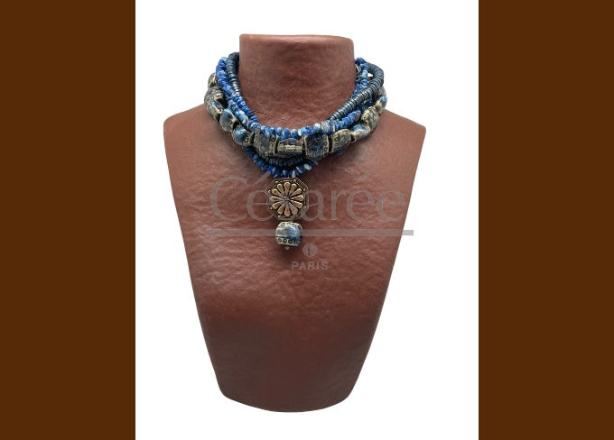 COLLIER SUMARA 2  BLEU