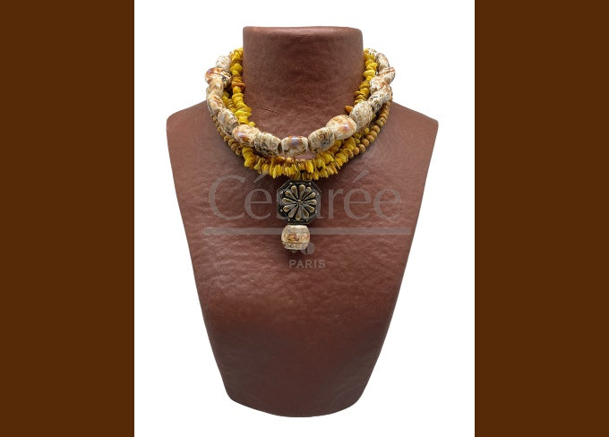 COLLIER SUMARA 2 JAUNE