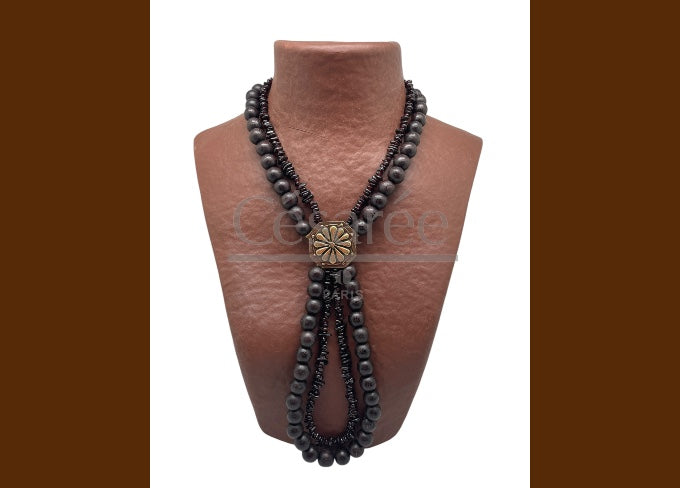 COLLIER SUMARA 3 MARRON