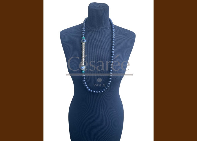 COLLIER SUMARA 4 BLEU