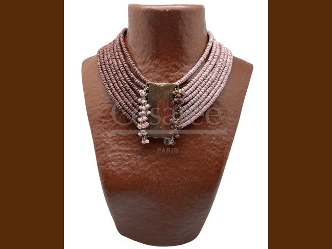 COLLIER TEOS MARRON PARME