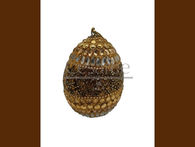 Rhinestone and gilded egg