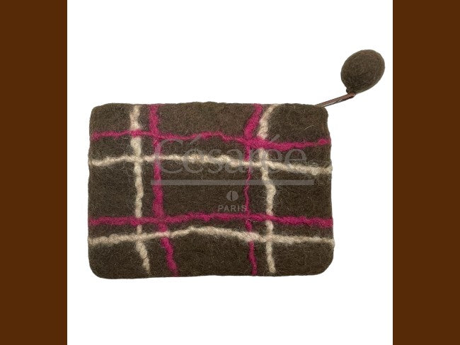 BOILED WOOL POUCH